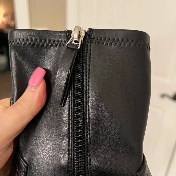 Dolce Vita Black Heeled Boots - Picture 2 of 5